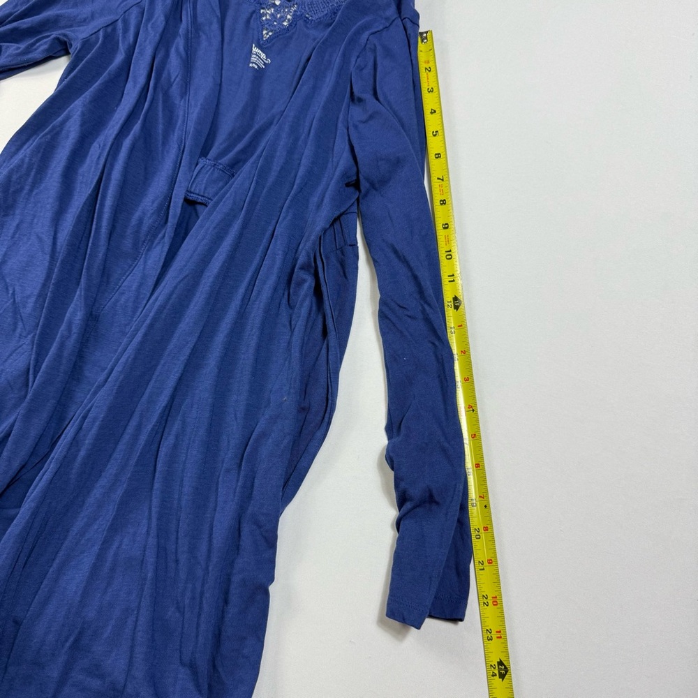Bump in the Night Maternity 2-Piece Sleep/Loungewear Set Blue XL Robe & Cami - Picture 11 of 16
